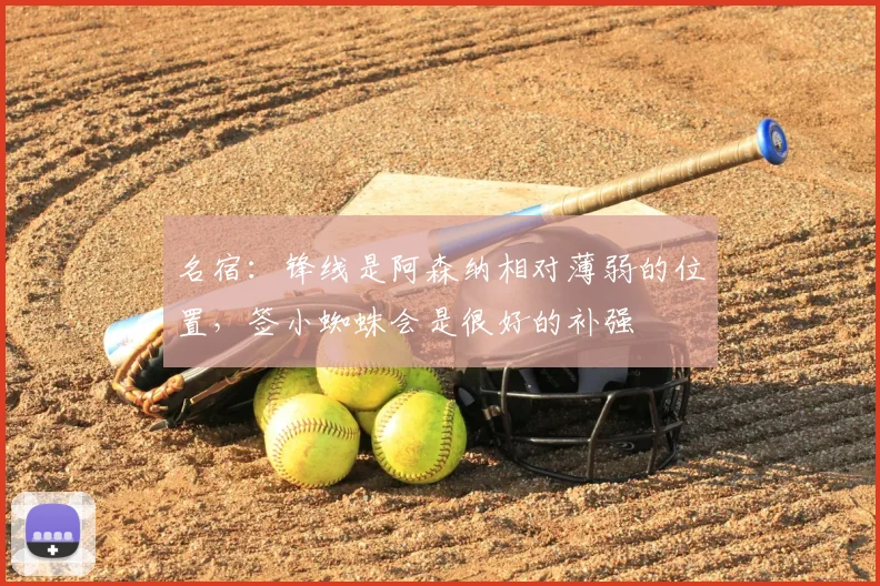 名宿：锋线是阿森纳相对薄弱的位置，签小蜘蛛会是很好的补强